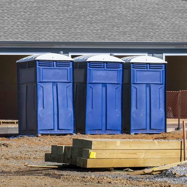 what is the expected delivery and pickup timeframe for the porta potties in Glencliff NH